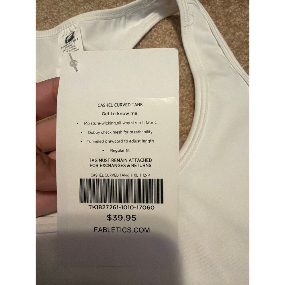 Fabletics Cashel Curved Tank top size XL - Picture 3 of 4